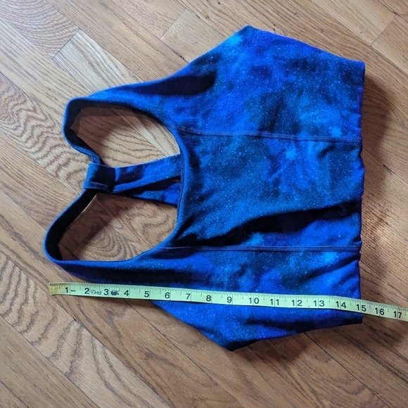 MTA Sport Large Blue &‎ Purple Starry Sky Racerback Sports Bra - Picture 4 of 7